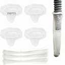 150 Pack Lint Traps for Washing Machine Hose - Washer Hose Lint Catcher Laundry Hair Catcher Includes 150 Nylon Mesh Lint Traps and 150 Cable Ties Fits Most Washing Machine (Disposable)