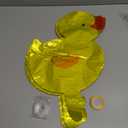 14 Mini Duck Balloon Duck Shaped Aluminum Foil Balloons Reusable Duck Party Decorations Suitable For Farm Animal Themed Parties, Graduations, Children'S Birthday Parties, etc. Comes with 1 String And 1 Glue Tape