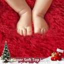 Ophanie Red Rugs for Bedroom Living Room, Fluffy Fuzzy Furry Carpet, Plush Soft Shaggy Bedside Indoor Floor 4x6 Area Rug for Kids Girls Boys Baby Teen Dorm Nursery Home Decor Aesthetic