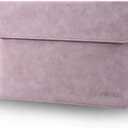 Allinside 13 Inch Laptop Sleeve Case for MacBook Air 13 2018-2025/MacBook Pro 13 2016-2022/Macbook Pro 14 2021-2024, Waterproof PU Leather Horizontal Envelope Protective Case Cover, Purple