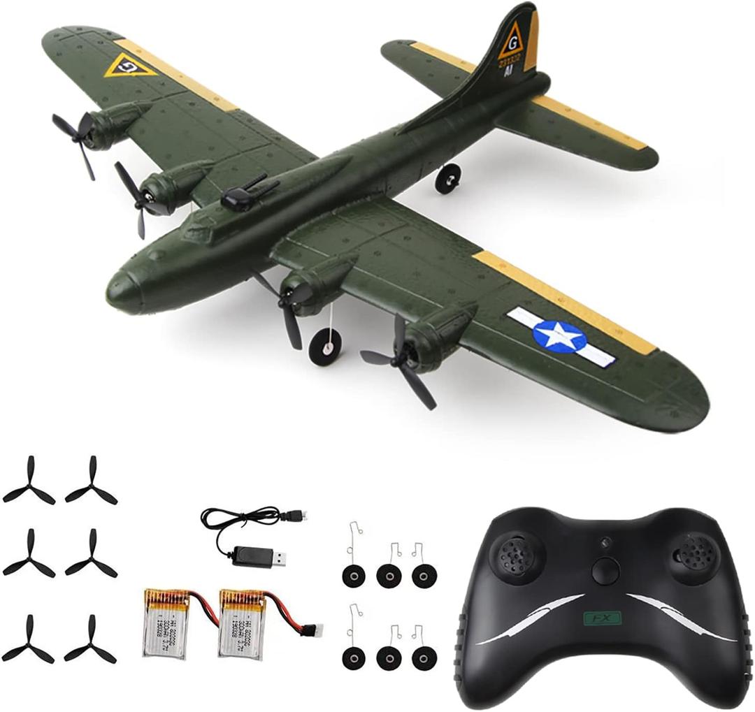 RC Plane Remote Control Airplane RTF 2.4GHz Radio Control B17 Lighting Aircraft for Beginner