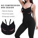 SHAPERX Hourglass Leggings Anti Cellulite Compression Full Body Shapewear Breathable No Roll Down (Black, L/XL)