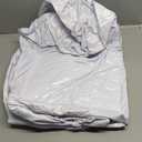 4.5 Ft Inflatable Hot Tub Cover for Round Hot Tub Insulated Thermal Energy Saving Hot Tub Lid Protector Outdoor Windproof Rain-Proof Energy Saving Lid