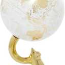 Deco 79 Aluminum Globe with Marble Base, 5" x 5" x 10", Gold