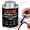 Liquid Electrical Tape, Quick Drying Insulating Electrical Glue, Black Waterproof Wire Glue, High Temperature Resistant; Ideal for Wire Equipment Repair, Automotive, Marine, and Home Use, 4OZ