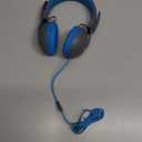 JLab JBuddies Studio 2 On-Ear Kids Wired Headphones, Grey/Blue, Toddler Headphones, Kid Safe, Studio Volume Safe, Volume Limiter, Folding, Adjustable, Noise Isolation, with Mic