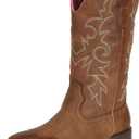 J's.o.l.e Fashion Cowboy Boots For Women Square Toe Wide Mid Calf Western Cowgirl Boots (7)