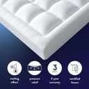 Best Price Mattress 4 Inch Pillowtop Mattress Topper and Pad Combo, 2 Inch Egg Crate Foam Mattress Topper, 2 Inch Plush Mattress Pad, Certified Safe Foam and Fabric, Dorm Essentials, Queen