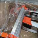 LANBITOU Ladder A Frame Extension Multi Position Telescoping,14Ft,Silver
