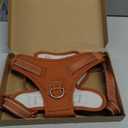 No Pull Dog Harness, Reflective Puppy Vest for Sized (Carmel Brown,L) 