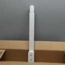 Electrical Outlet Extender Stick - Features USB-A, USB-C and 2 AC Outlets, Extends 22"-34", Rotates 180 Access Hard-to-Reach Outlets, Wall Plug Power Socket Expander Nightstands, Sofa, Desks and More (White)