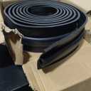 Garage Door Seals Bottom Rubber Weather Stripping Kit Replacement, U+O Ring Weatherproof Threshold Buffering Sealing Rubber, 1/4 Inch T Ends, 4 Inch Width (16 Ft)