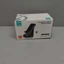 AFK Wireless Charging Station with Bluetooth Speaker and Alarm Clock,Wireless Charger Compatible with iPhone,Android Phones(Black)