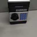 Piggy Bank for Kids - Electronic Money Saving Box w/Code- ATM Safe - Toy Coin Bank - Easter Boys Toys for Age 3, 4, 5, 6, 7, 8, 9 - Birthday Gifts for 8, 9, 10, 11, 12 Year Old Boy and Girl (Black & Silver)