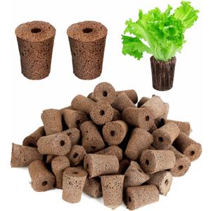 70 Pack Grow Sponges, Starter Plug for Seeds or Cuttings, General Hydroponics Rapid Rooter Plugs for Seedling Herbs Lettuce Vegetable Flower, Great for Soil or Hydroponics Growing System (Cylinder)