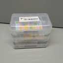 3 x Clear Large Pencil Case Hard Plastic Pencil Box Office Supplies Storage Container Organizer Boxes for Girls Boys Big Capacity 1 Pack for Journaling Stationery Sticker Craft Hobby Art Supplies Medium