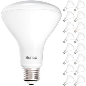 Sunco 16 Pack BR30 Light Bulbs LED, Recessed Can Light Bulbs, Indoor Flood Bulb, 850 LM, 11W (65W Equivalent), 3000K Warm White, Dimmable, E26 Base, for Home, Kitchen, Bedroom UL.
