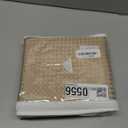 MIYE Pleated Waffle Weave Bed Skirt, Tailored Dust Ruffle 12 Inch Drop Easy Fit, Machine Washable,No Split Corners (Beige, King - 12" Drop)