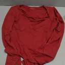 Avidlove Women's Sexy Sweetheart Neckline Bodysuit Tops Long Sleeve Double Lined Thong Body Suits Ruched Outfits (Red)