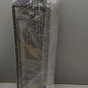 22'' 19'' Large Lanterns Decorative Outdoor Indoor, Set of 2 Black Metal Candle Lanterns Halloween Lanterns Modern Farmhouse Floor Lanterns Decorative for Home Decor, Mantle, Patio, Porch, Garden