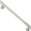 Alzassbg Cabinet Pulls, Brushed Satin Nickel, Ridged Bar Handles, 6-1/4 Inch(160mm) Hole Centers, Kitchen Handles for cabinets, 10 Pack, AL3095SN