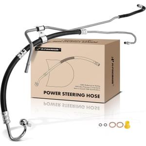A-Premium Power Steering Hose Pressure & Return Line Hose Assembly Compatible with Toyota Camry 1997-2001, Solara 1999-2001, 2.2L, FWD, with Bushing & Washer & O-ring