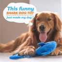 LEGEND SANDY Dog Toys for Aggressive Chewers, Large Dog Toys to Keep Them Busy, Interactive Squeaky Pet Toys, Tug of War, Crinkle Blue Shark