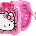 Hello Kitty Kids Educational Watch with Interactive Learning Games, 10 Digital Faces, Alarm, Stopwatch, Timer & Time Teacher, Fun Touchscreen Smart Watch for Girls Ages 6+ Fits Wrists 5.5"-8"
