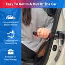 Car Door Handle for Elderly, 3 in 1 Car Handle Assist for Elderly, 2 Pack Portable Vehicle Support Handle Grab Handles to Help Get Out of Car for Seniors & Handicapped (Blue & Red)