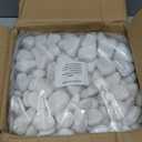 30 lbs White Rocks for Landscaping, 1-2 inch Decorative Rocks for Plants Indoor, Large Polished River Rocks for Garden, Outdoor Landscaping, Walkways, Yard, Plants Pots, Vases, Crafts