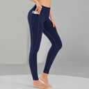 MIRITY 4 Pack Yoga Leggings with Pockets for Women - High Waist Tummy Control Pants for Workout (S)