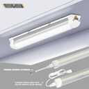 ONLYLUX LED Shop Lights, LED Tube Light 25W 6000K, Garage Lighting, Super Bright, Under Cabinet Lighting, Linkable with Plug Shop Lights for Garage Workbench Workshop Basement (2 Pack)