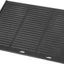 Onlyfire Universal Cast Iron Griddle, Reversible Cooking Griddle for Gas/Charcoal Grills, 19.1" x 15.7"