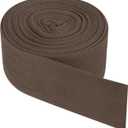 PATIKIL Cotton Twill Tape 2 Inch 10 Yards Cotton Ribbon Bias Binding Tape Herringbone Webbing Trim for Sewing Gift Wrapping Craft DIY Deep Coffee