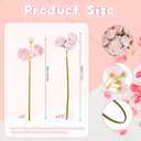 24 PCS Ranunculus Artificial Flower, Faux Silk Mini Ranunculus Bulk Fake Wedding Filler Flowers for Engagement Centerpieces Arrangements Bridal Shower Decorations Home Decor (Pink)