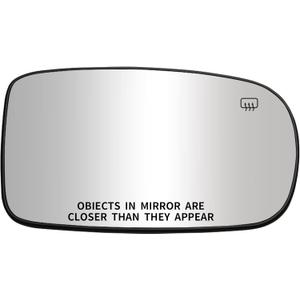 Passenger Side Mirror Replacement for 2011-2017 Chrysler 200, 2012-2021 Chrysler 300, 2011-2021 Dodge Charger, 2012-2021 Dodge Challenger Mirrors Glass - Convex Heated Right Rear View Mirror