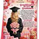 3 x FANCYLUCKY Funny Graduation Card for Granddaughter | Happy Granddaughter Graduation Gift from Grandma Grandpa, High School College Graduation Card for Her, Printed Message Inside