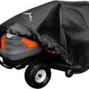 Himal Outdoors Pro Riding Lawn Mower Cover - Heavy Duty 600D Polyester Oxford, Waterproof, UV Resistant, Universal Size Tractor Cover Fits Decks up to 54 with Storage Bag, Black