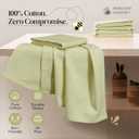 Lemon Green Honeycomb Kitchen Towels 5 Pack, 16x26 Inch, 100% Cotton, Quick Drying, Super Absorbent, Reusable & Washable Dish Towels for Drying, Cleaning, and Everyday Use