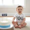 PATPAT Baby Bodysuits Supersoft Bamboo Viscose - Short Sleeve Boys and Girls - Newborn Infant Unisex Clothes Pack (0-3 Months, Mini Me)