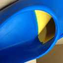 Sporti Essential Floating Swim Fins (Color) - Youth 4-5 / W 6 (YellowBlue)