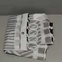 Baocicco Boho Black White Geometric Pattern Shower Curtain Hand Drawn Style Tribal Pattern Shower Curtains for Bathroom Decoration for Boys Girls Bathtub Fabric Shower Curtain with Hooks 48x72 Inches (48W x 72H)