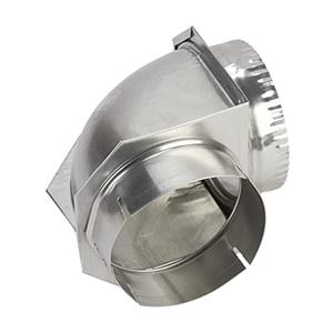 Whirlpool 4396006RW Genuine OEM Elbow Vent Connector For Dryers, Aluminium Accessory – Replaces 4396006