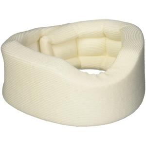 Sammons Preston Universal Contour Cervical Brace, Adjustable Hook and Loop Closure, For Neck Strain, Injury, or Post-Op Surgery, Relieves Neck Pain and Spine Pressure, Cream Color, 2 High