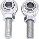 2 PCS/SET SHLPDFM Rod Ends Carbon Steel CMR8 1/2-20 RH Thread Pitch,1/2 inch Hole Male Rh Rod End Heim Joints