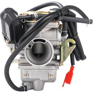 PowerMotor PD24J Carburetor for 4-Stroke GY6 125cc 150cc ATV Go Karts Scooter Mopeds QMJ/QMI157 QMJ/QMI152 - Manifold Intake Diameter 24mm PD24J Carb
