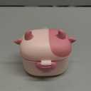 NCVI Baby Formula Dispenser On The Go, Formula Container To Go, Formula Holder for Travel, Outdoor Picnic with Baby Infant, Portable Container for Milk Powder, Snacks, Candy, Fruits (Pink)