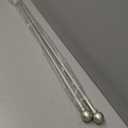 Kenney Chelsea Curtain Rod, Durable 5/8" Steel Rod with Decorative Ball Ends, Adjustable 3086" for Light to Medium Weight Curtains, Brushed Nickel