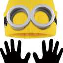 Costume Accessories Adult Women Steampunk Goggles Glasses Yellow Brimless Hat Women