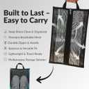 Travel Shoe Bag with Mesh & Zipper  Polyester TPU Sneaker Organizer, Portable Dustproof Storage & Laundry Wash Bag for Mens and Womens Shoes